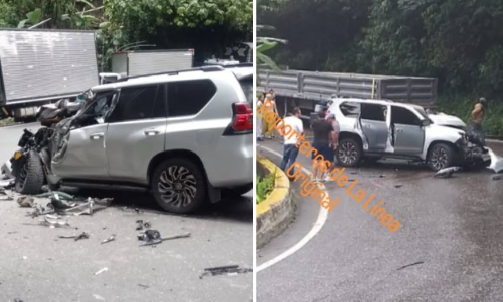 1 de marzo Accidente en la vía Cajamarca - Ibagué entre una camioneta y un tractocamión