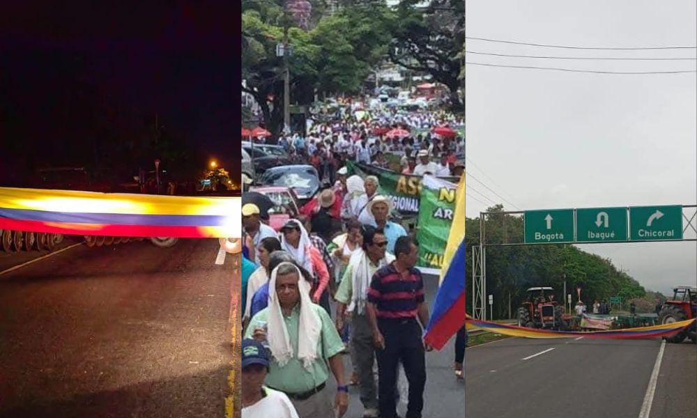 Atención Así avanzan los cierres viales por el Paro Arrocero en el Tolima