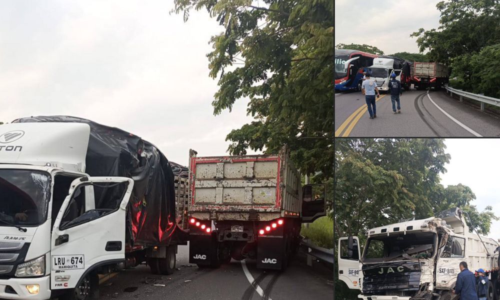 Tráfico detenido en la vía Honda - Guaduas por accidente de tránsito