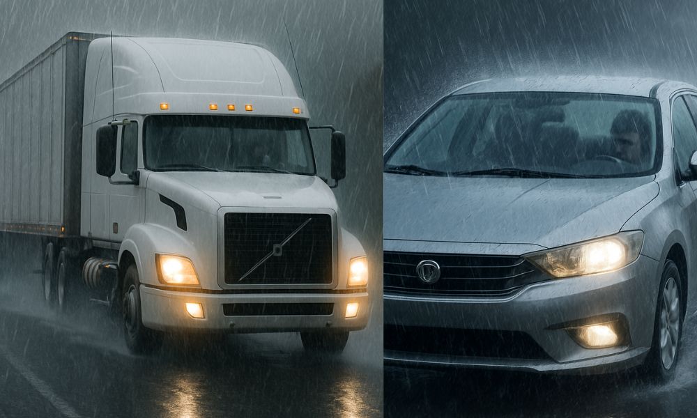 Cómo manejar de forma segura en condiciones de lluvia intensa