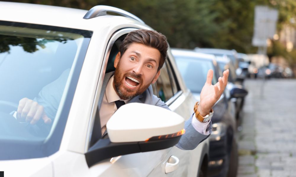 estrés de los atascos de tráfico