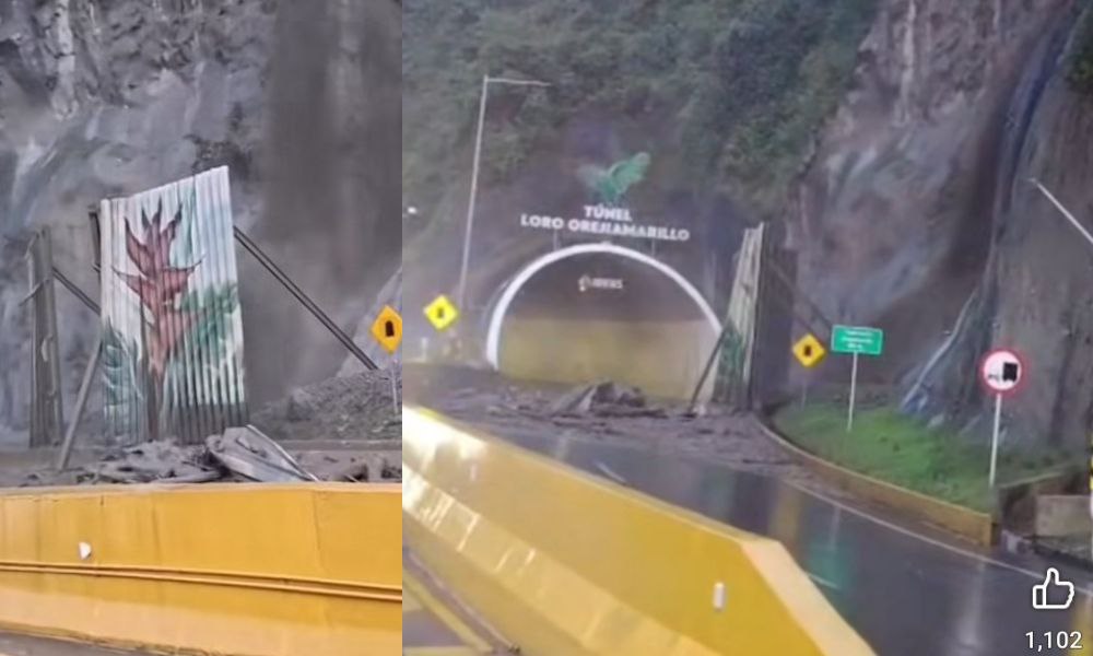 Hoy en la tarde fuertes lluvias en la línea : Info adicional A la hora cerrada la vía Calarca-Cajamarca por deslizamiento llegando a Cajamarca 🚨🚨 precaución muchachos 🚨A esta hora se encuentra cerrada la movilidad vía Calarcá - Cajamarca, por derrumbe en el túnel Loro OrejiAmarillo.🚨