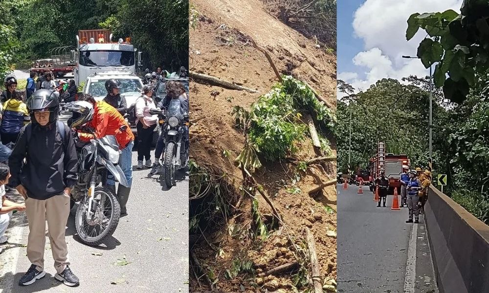 #MOVILIDAD #QUINDÍO A esta hora sigue detenida la movilidad sentido Calarcá - Cajamarca, por derrumbe en el Rr8, sector El Salado. Se presenta fuerte congestión vehicular. La fila de vehículos está en el sector de Versalles de Calarcá.